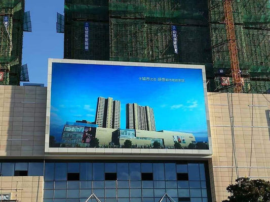 Ελαφριά 28kg εξωτερική μονάδα LED P4 για σταθερή εγκατάσταση διαφημιστικής οθόνης