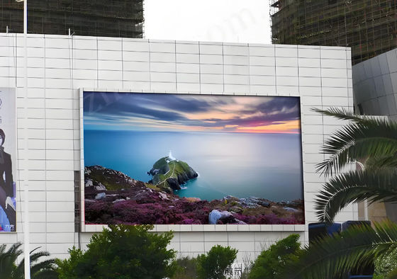 Εξωτερική μονάδα οθόνης πλήρους χρώματος LED P4 με ντουλάπι αλουμινίου χύτευσης 960MM*960MM