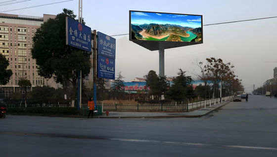 Εξωτερική σταθερή εγκατάσταση LED οθόνη διαφήμιση P8 LED οθόνη υποστήριξη προσαρμοσμένη