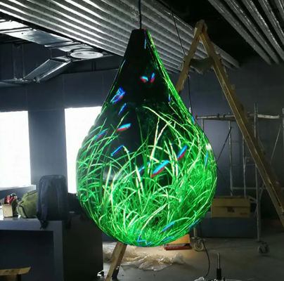 Εύκολη εγκατάσταση Διαφανής οθόνη LED P4 Υψηλής ανάλυσης Ελαφρύ σχεδιασμό