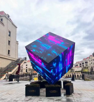Μεγάλη πλέξη LED οθόνης καλλιτεχνική οθόνη με πολύχρωμη οθόνη έκθεσης Ηλεκτροδότηση USB